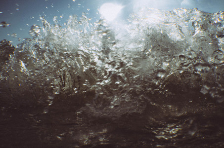 Abstract splash sea water