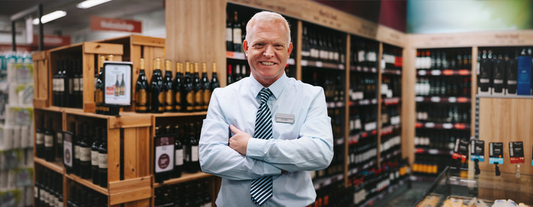 Successful owner of a wine store