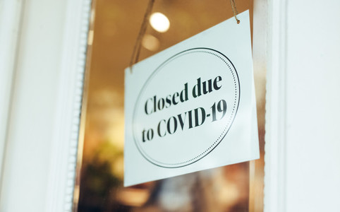 Store closed due to pandemic lockdown