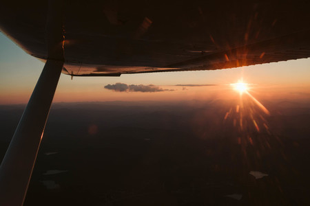 Sunset in Airplane