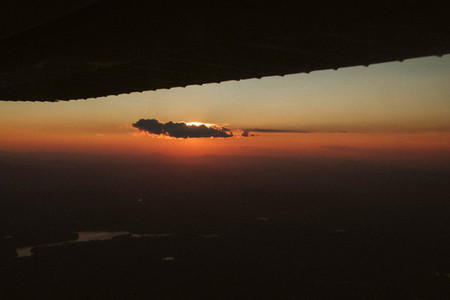 Sunset in Airplane