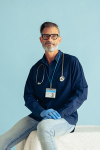 Portrait of a confident mature doctor