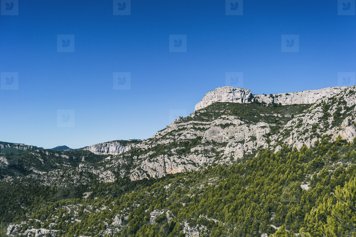 view from the top of a mountain in catalonia