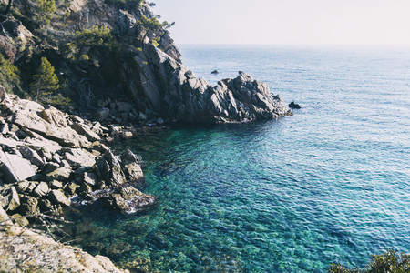 landscape of beaches and coves of the spanish costa brava