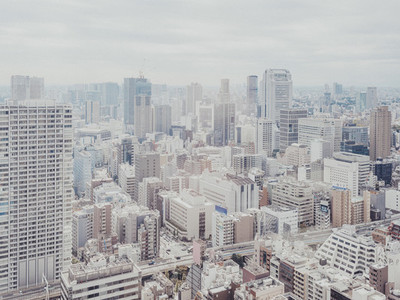 Cityscape buildings Tokyo Japan