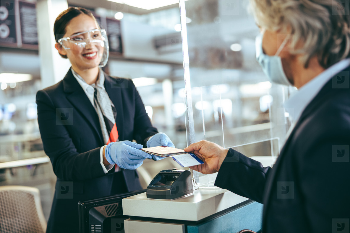 Airline check in of passenger post pandemic