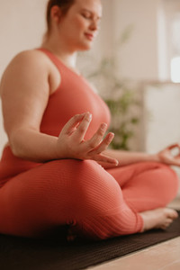Woman practicing meditation yoga