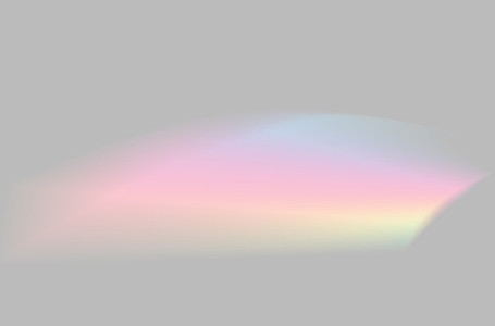 Abstract of blurred rainbow prism light overlay on grey backgrou