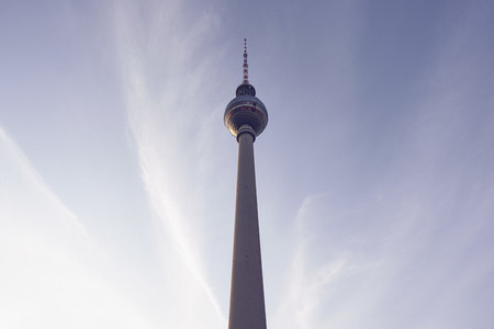 Television Tower against blue sky Germany