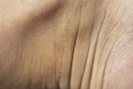 Close up wrinkles in skin