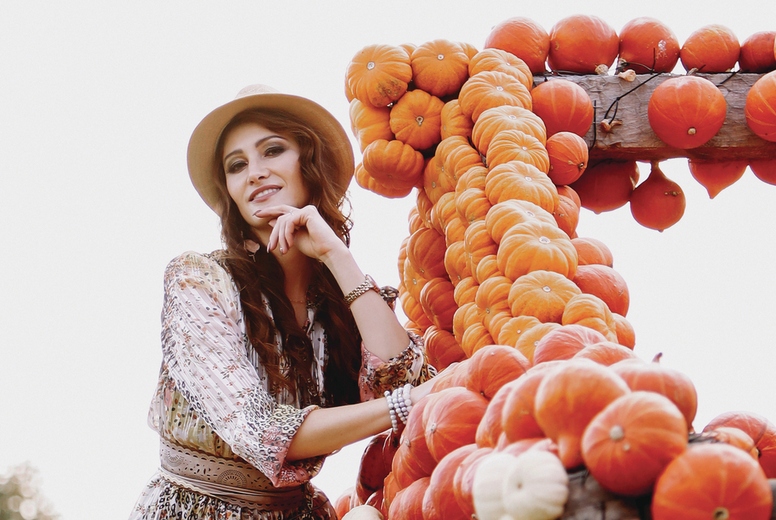 Beautiful women during fall 15