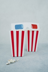 Classic pop corn containers perfect for cinema