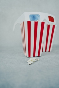 Classic pop corn containers perfect for cinema