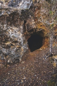Mineral mine in a mountain