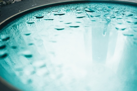 Abstract image of raindrops over a glass