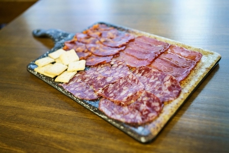 Iberian cured meats platter  A typical dish of Spanish cuisine