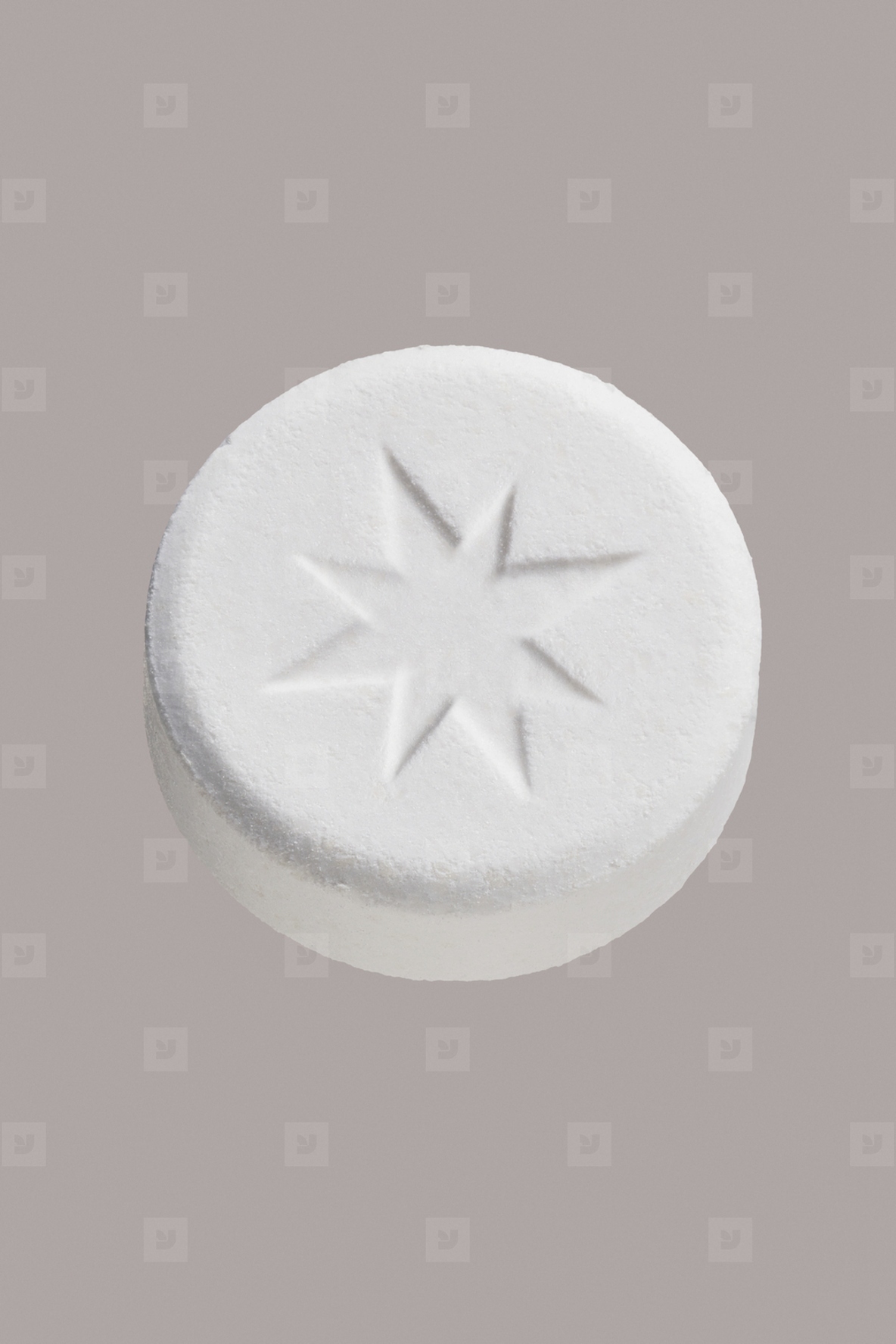 Close up Ecstasy tablet with star