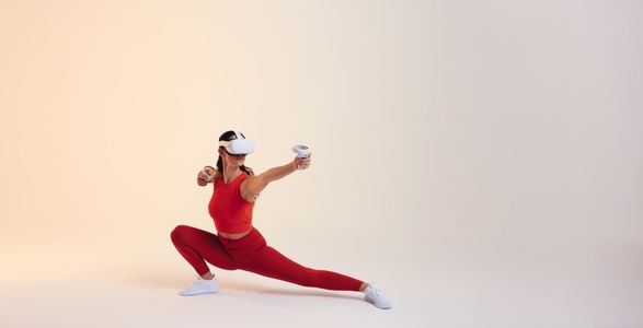 Fitness training in virtual reality