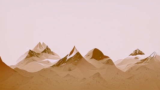 Minimal landscape digital art design  range of mountain backgrou