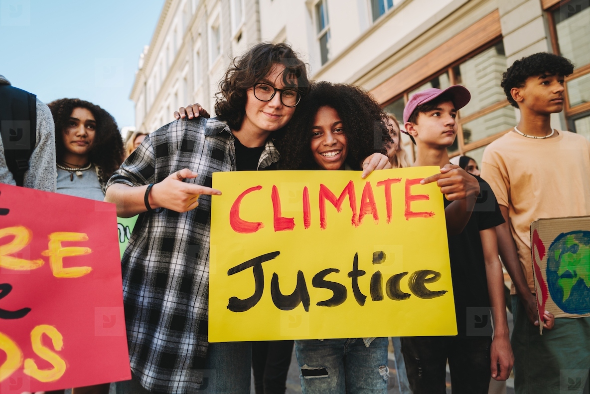 Teenagers joining the global climate strike
