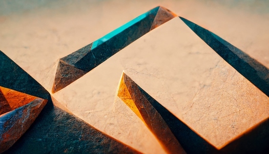 pyramid shapes abstract