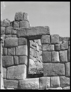 Ancient stone doorway Sacsayhuaman Cusco