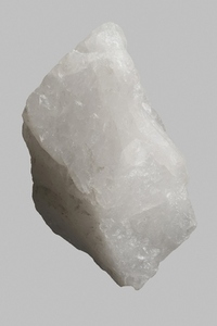 Close up white quartz on white background