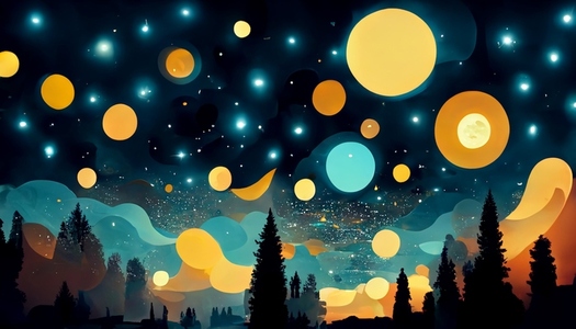 starry night background
