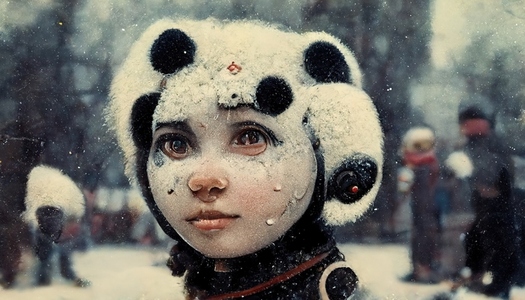 AI Generated Portrait Panda 3