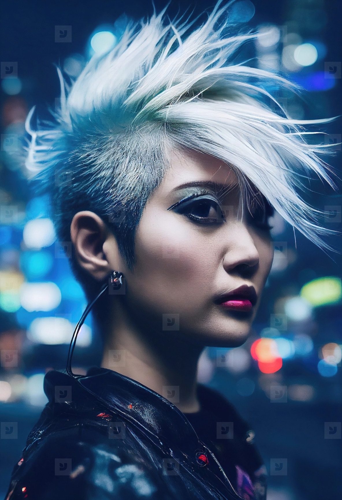 Female Cyberpunk Portrait 1