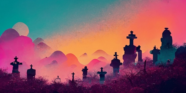 Colorful Dia de los muertos mexican holiday Day of Dead  Digital