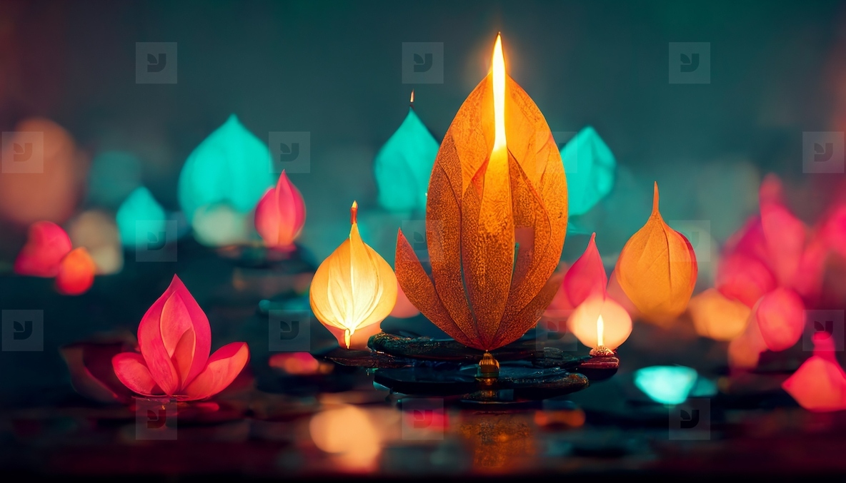 Happy Diwali festival of lights holiday background, illustration stock  photo (263751) - YouWorkForThem