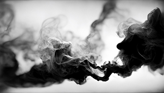 Abstract smoke in black and white background  digital art  hallo