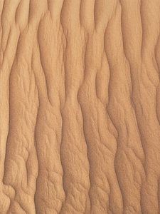 High angle of a sand with natural pattern