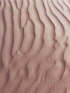 Natural patterns on a sand in desert