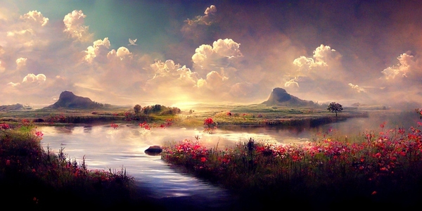 peaceful landscape