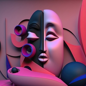 Abstract 3d Portraits 1