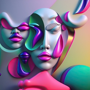 Abstract 3d Portraits 4