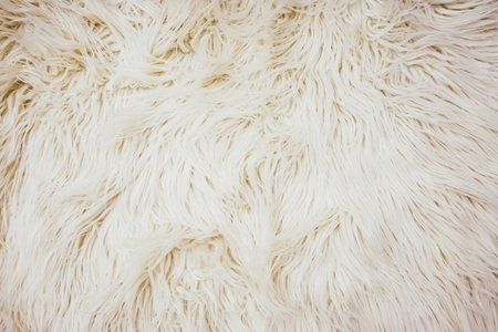 Beige and cozy textured background of artificial fur