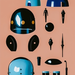 Abstract Space Helmet 1