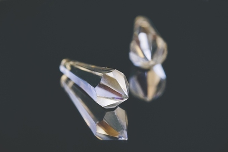 Prism of crystal in elegant product image