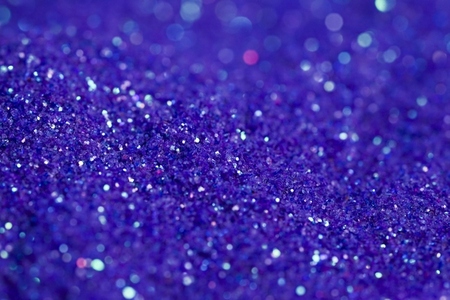 Real macro photography of colorful and shiny glitter