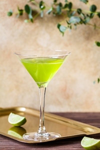 Cold green fruit cocktail