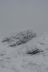 Snow covered mountain Sligachan