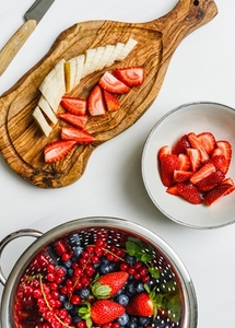 Fresh berries  sliced strawberry