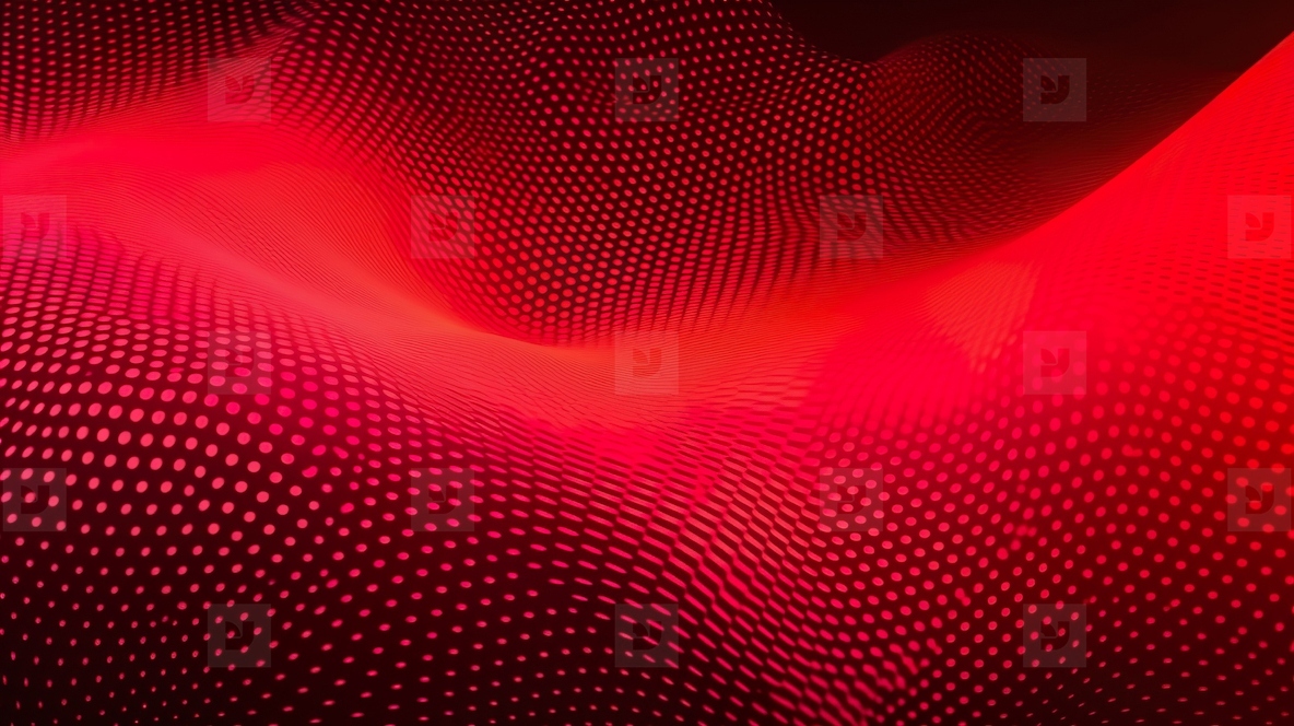 Abstract dot red wave pattern screen gradient background  techno