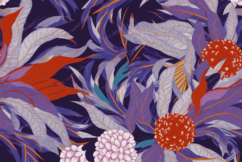 Floral Tapestry Background 12