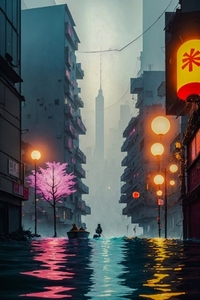 Dystopian City Flood 2
