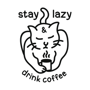 Lazy Cat Drink Coffee 3