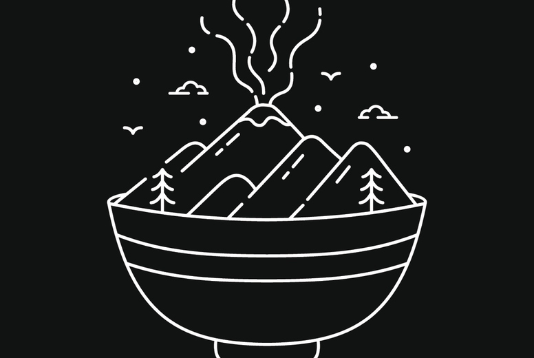 Ramen Bowl and The Volcano